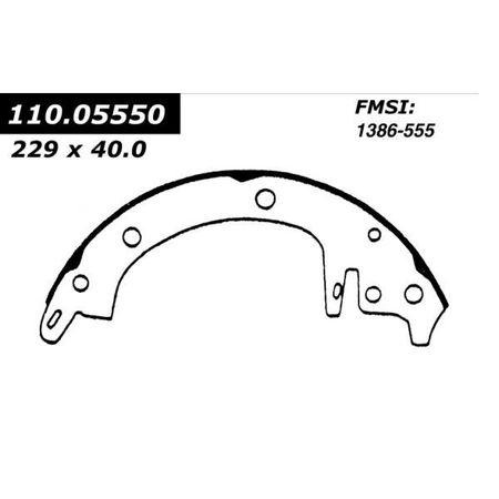 CENTRIC PARTS Centric Brake Shoes, 111.05550 111.05550